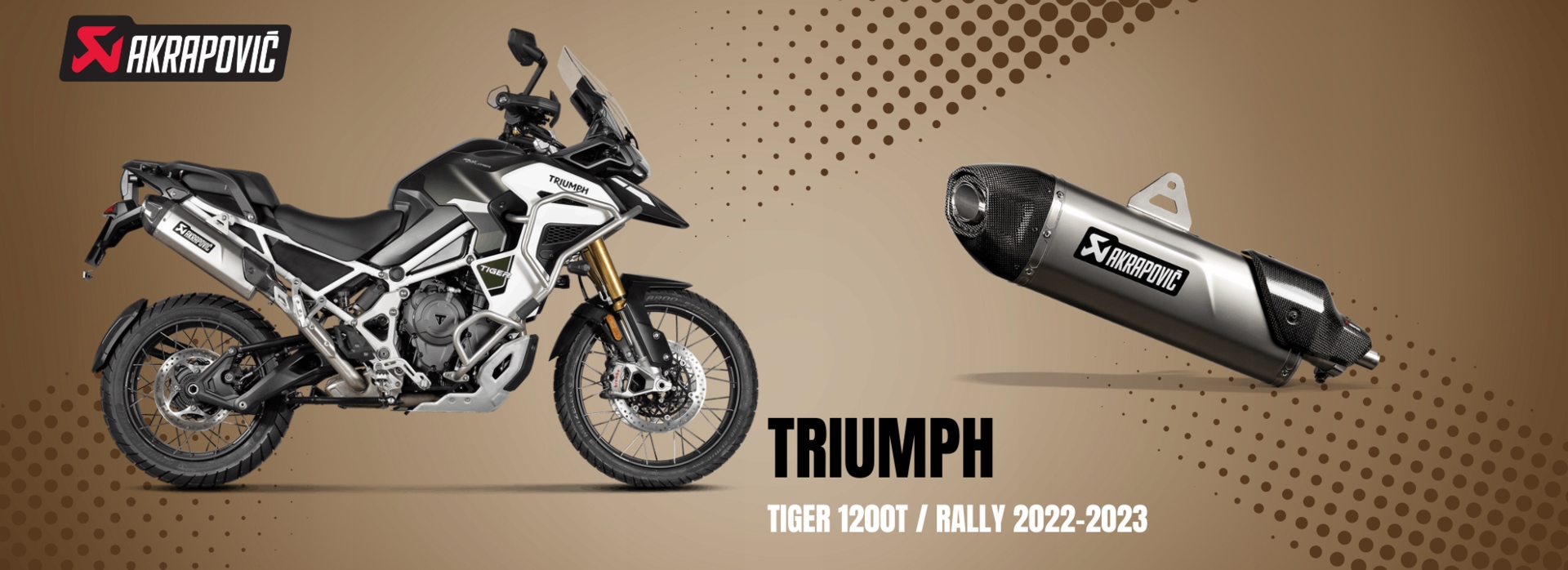 Akrapovic triumph top tiger 1200