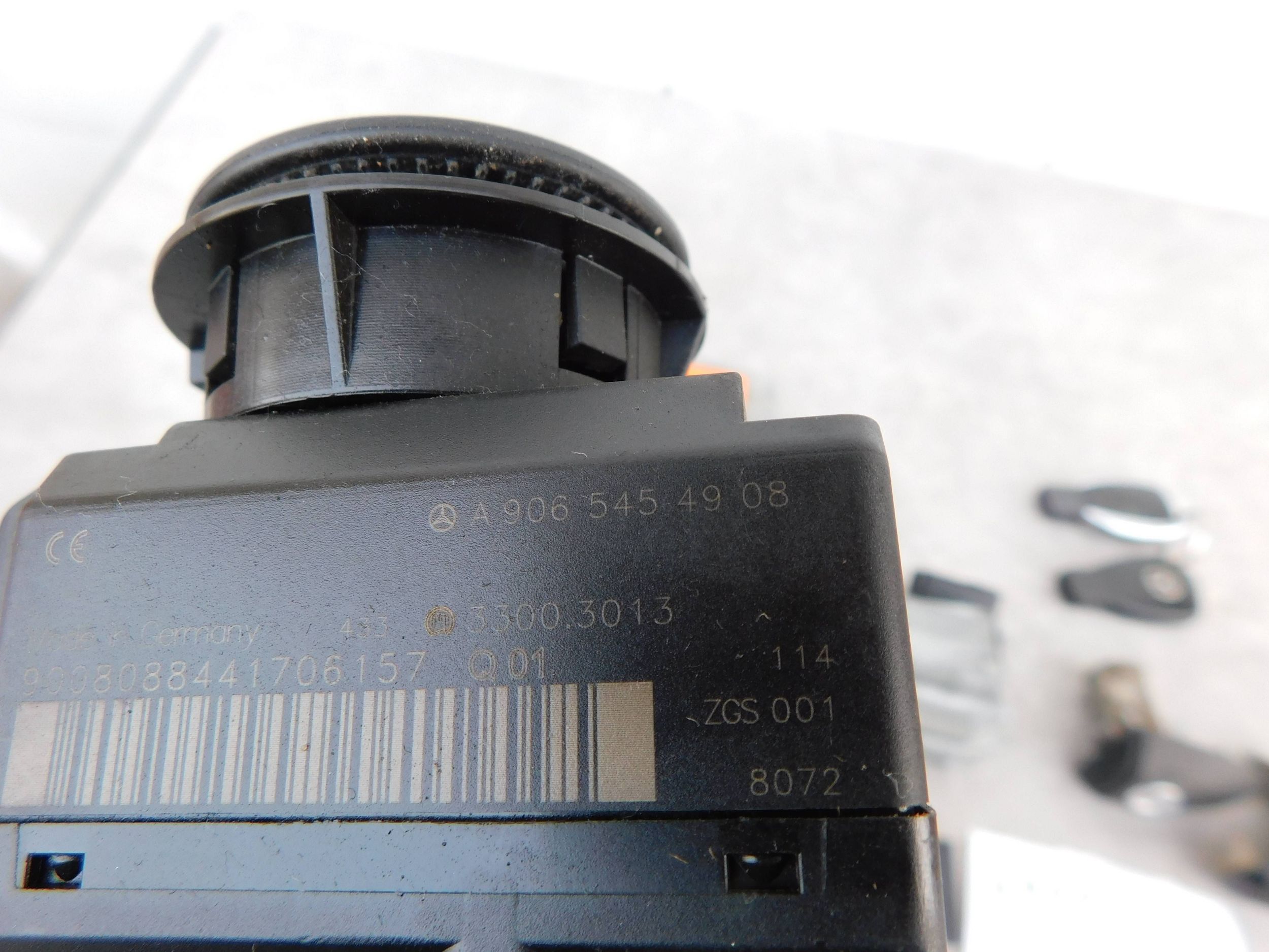 A9065454908 ignition 2 kluczyki rygiel caly komplet do Sprinter 906 OEM