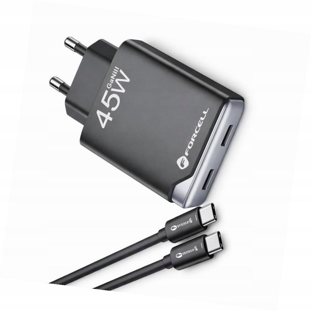 Szybka ładowarka 45W 2 porty z długim kablem 2m do Samsung Galaxy A37 5G