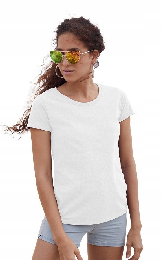 

T-shirt Koszulka Top Fruit Gładka Value Biały 2XL
