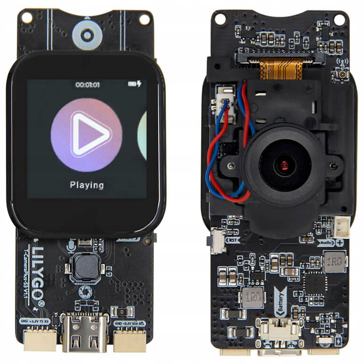 ESP32-S3 LilyGo T-Camera Plus S3 WiFi Bt LCD 1.3" mikrofónová kamera