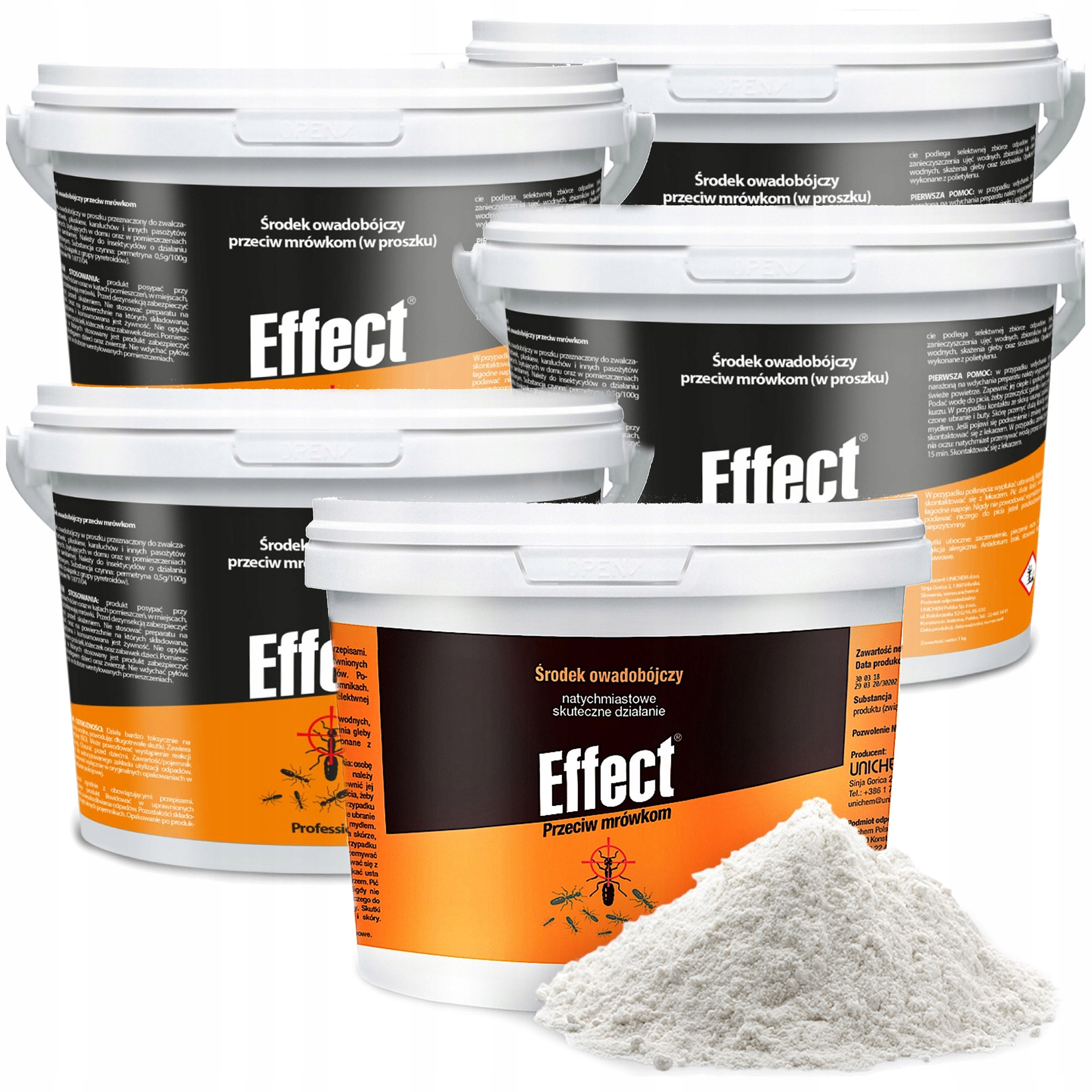 Silny Proszek Środek Preparat Na Mrówki Gniazda Mrówek Mrowiska Effect 5KG