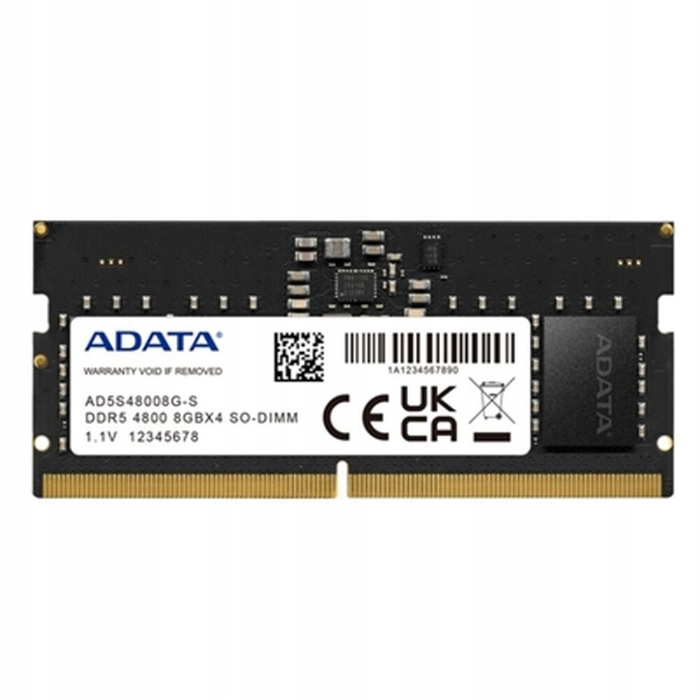 Pamäť, Adata 8 Gb Pamäť pre notebook DDR5 So-dimm 4800 MHz, 1,1 V