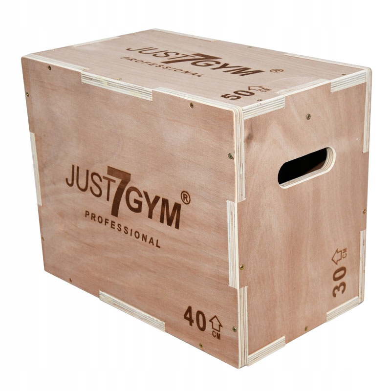 Skrzynia Plyometryczna Jump Box Gym 50 x 40 x 30cm JUST7GYM
