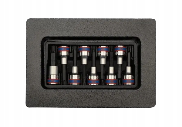 'ZESTAW NASADEK IMBUS TORX 1/2'''','''' DŁUGIE T20 - T60 WKŁAD DO WÓZKA, 9