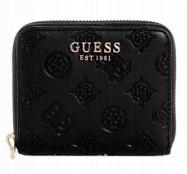 Dámská Malá Dámská Logovaná Peněženka Černá Krásná Krabička Jako Dárek Guess