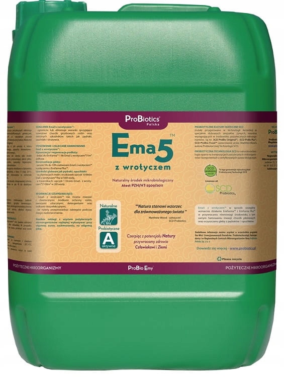EMA5 s užitočným 10l. Probiotické mikropodniky