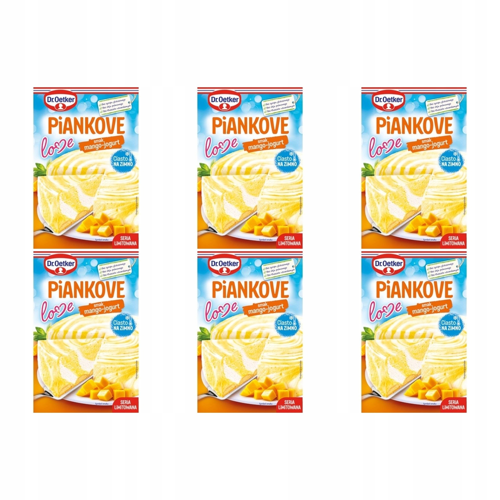 6x 160g Dr. Oetker Pěnová láska mango-jogurt