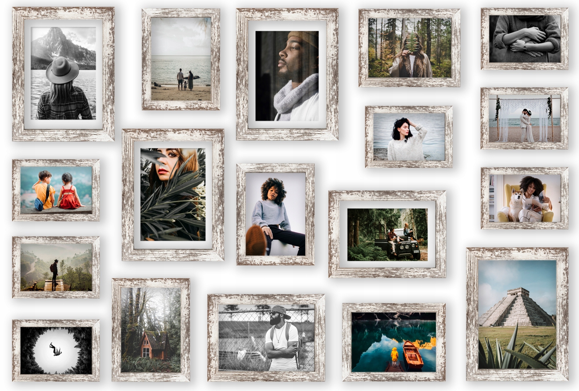 Multirama Madrid sada rámečků borovice antická