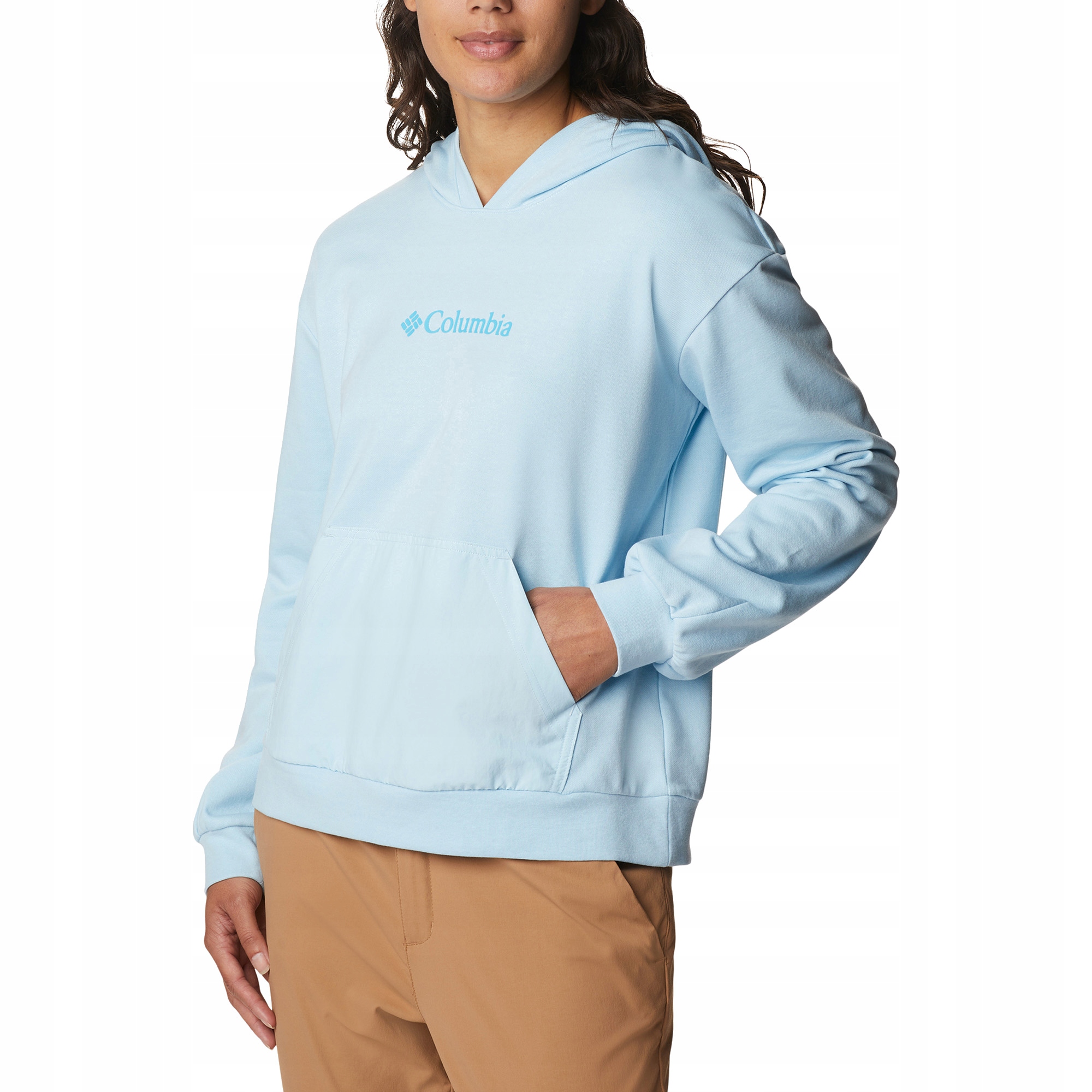 Bluza damska Columbia Logo III French Terry spring blue