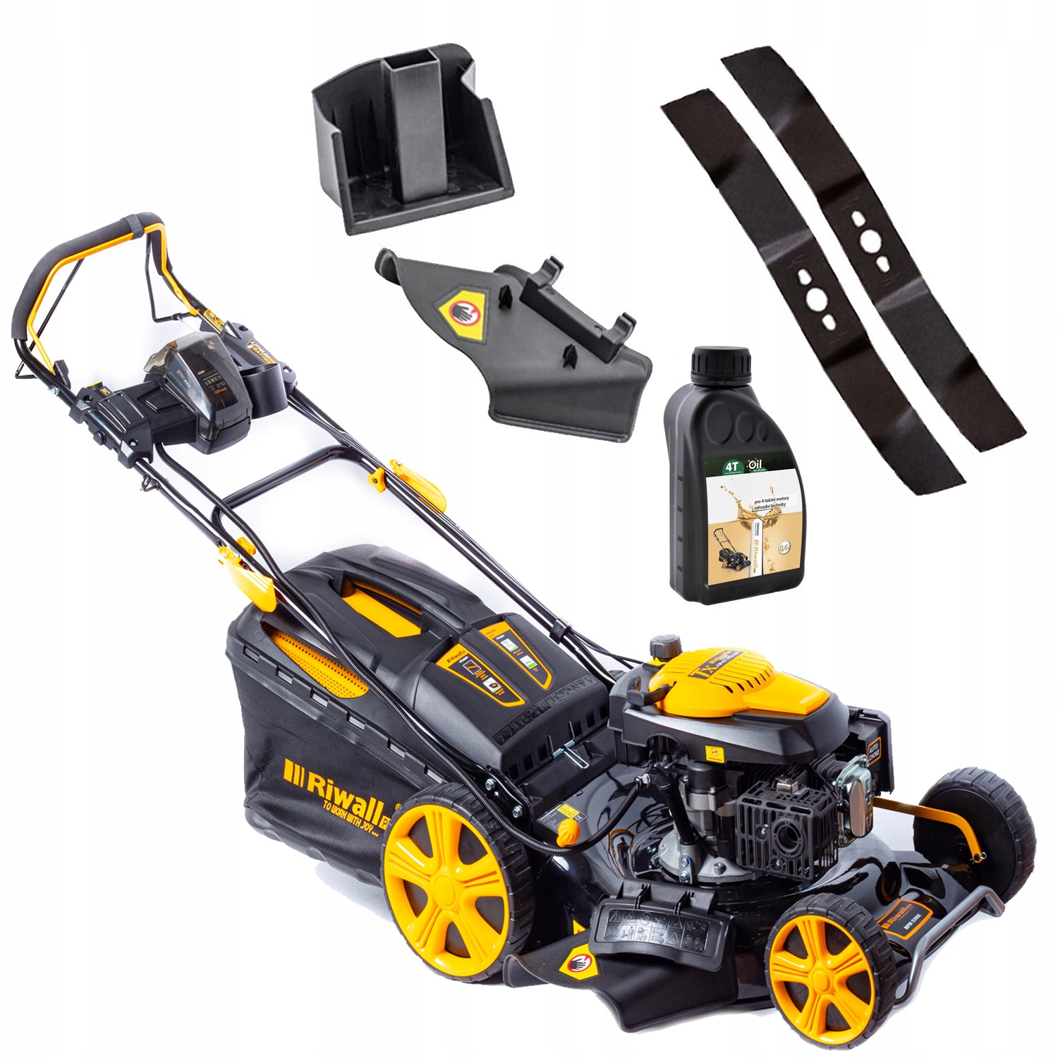 Kosiarka Spalinowa Riwall 5390 53cm Rozrusznik Aku z Napędem Terminator Moc