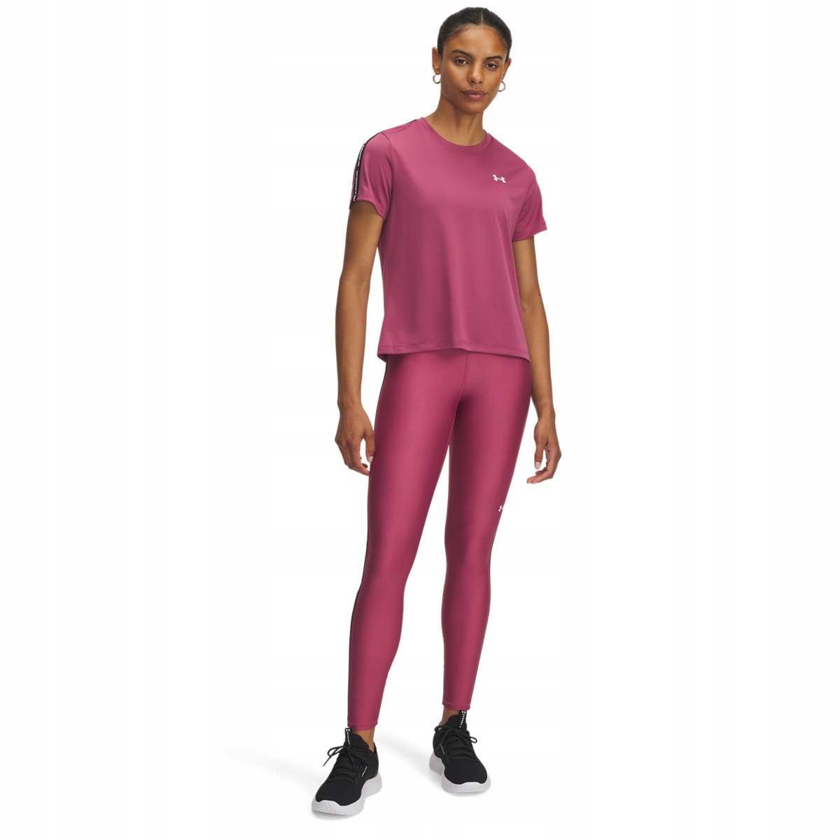 Damskie legginsy treningowe sportowe Under Armour różowe Xs