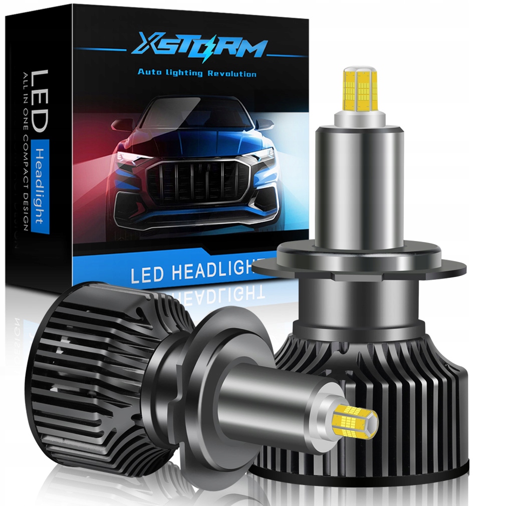 

Żarówki Xstorm Led H7 100W 360° 6-STRONNE 20000LM