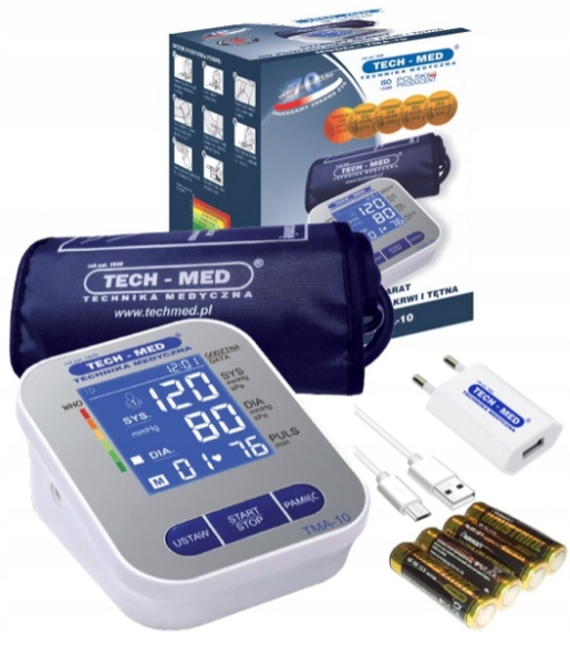 Ciśnieniomierz naramienny Tech-med Tma 10+zasilacz
