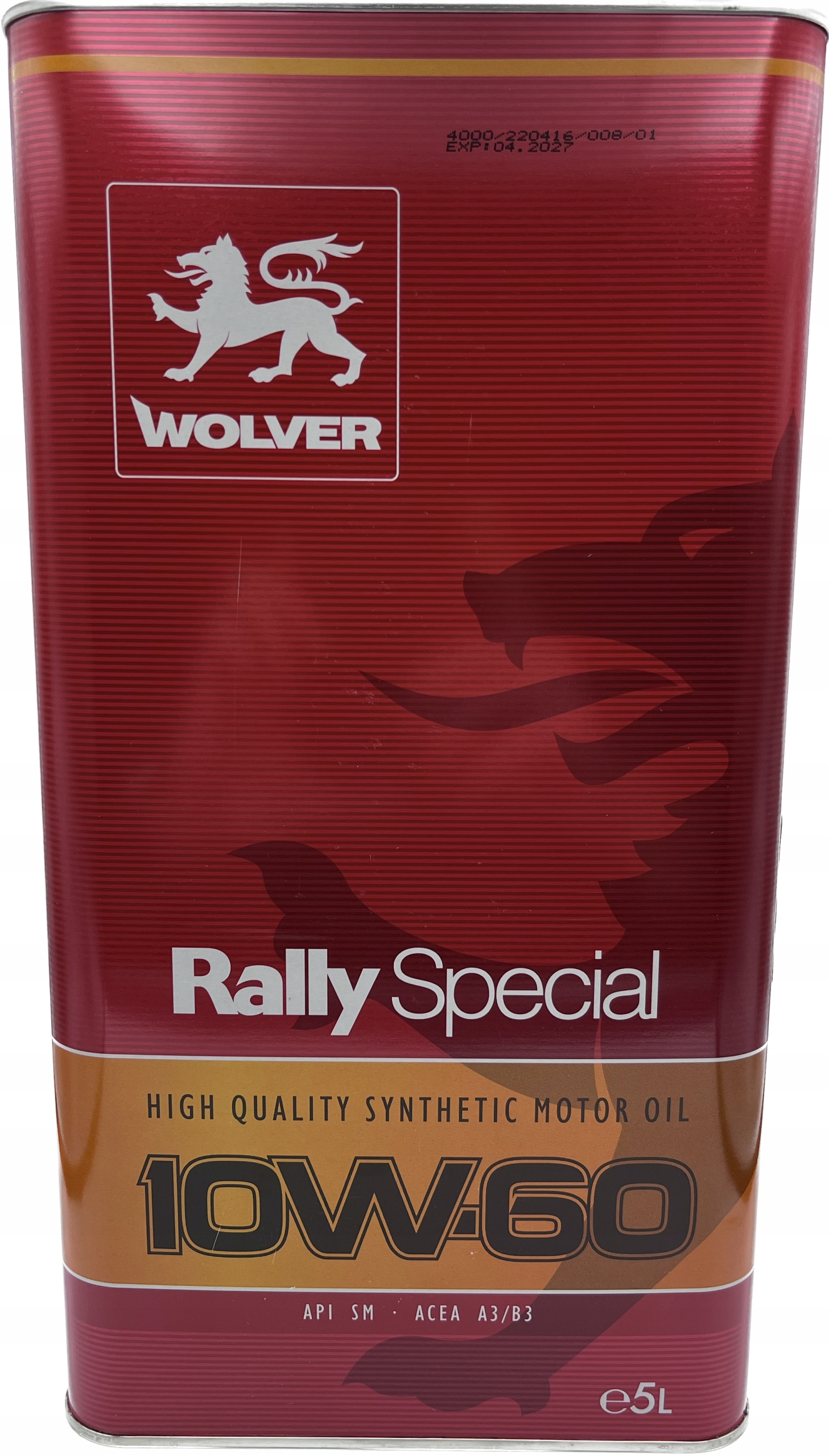 

Olej Silnikowy Wolver Rally Special 10W-60 5 L
