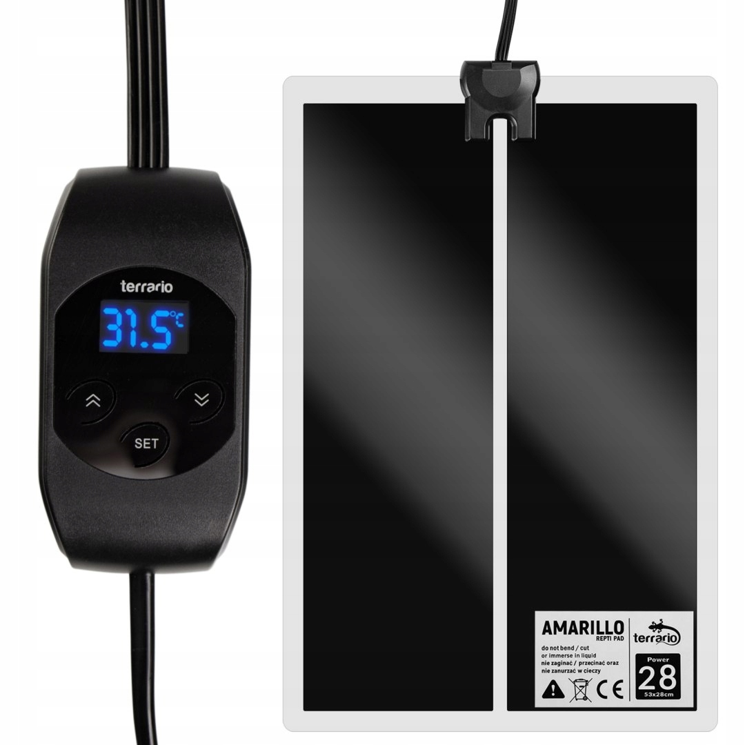 Terrario Amarillo 28W – vyhřívací podložka s LCD termostatem