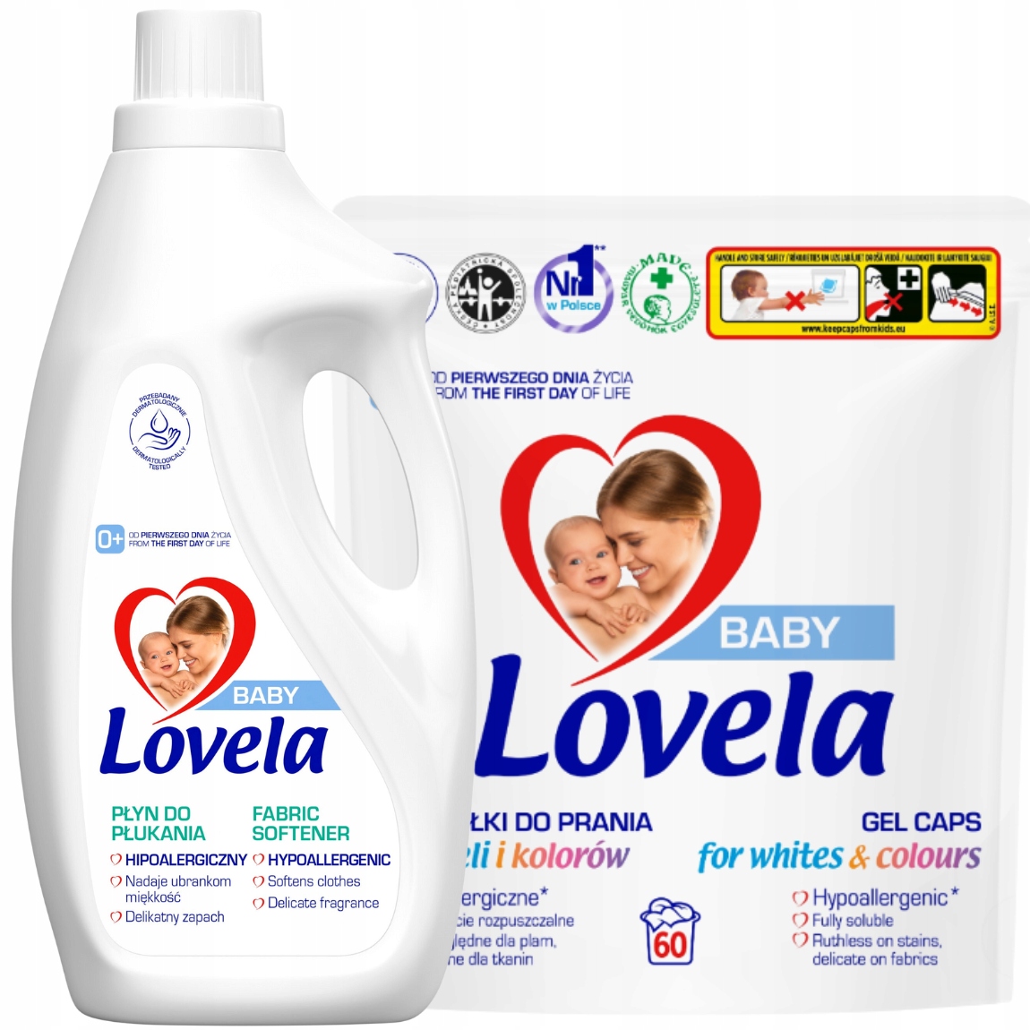 Levně Lovela Baby prací Kapsle hypoalergenní tekutá aviváž pro děti