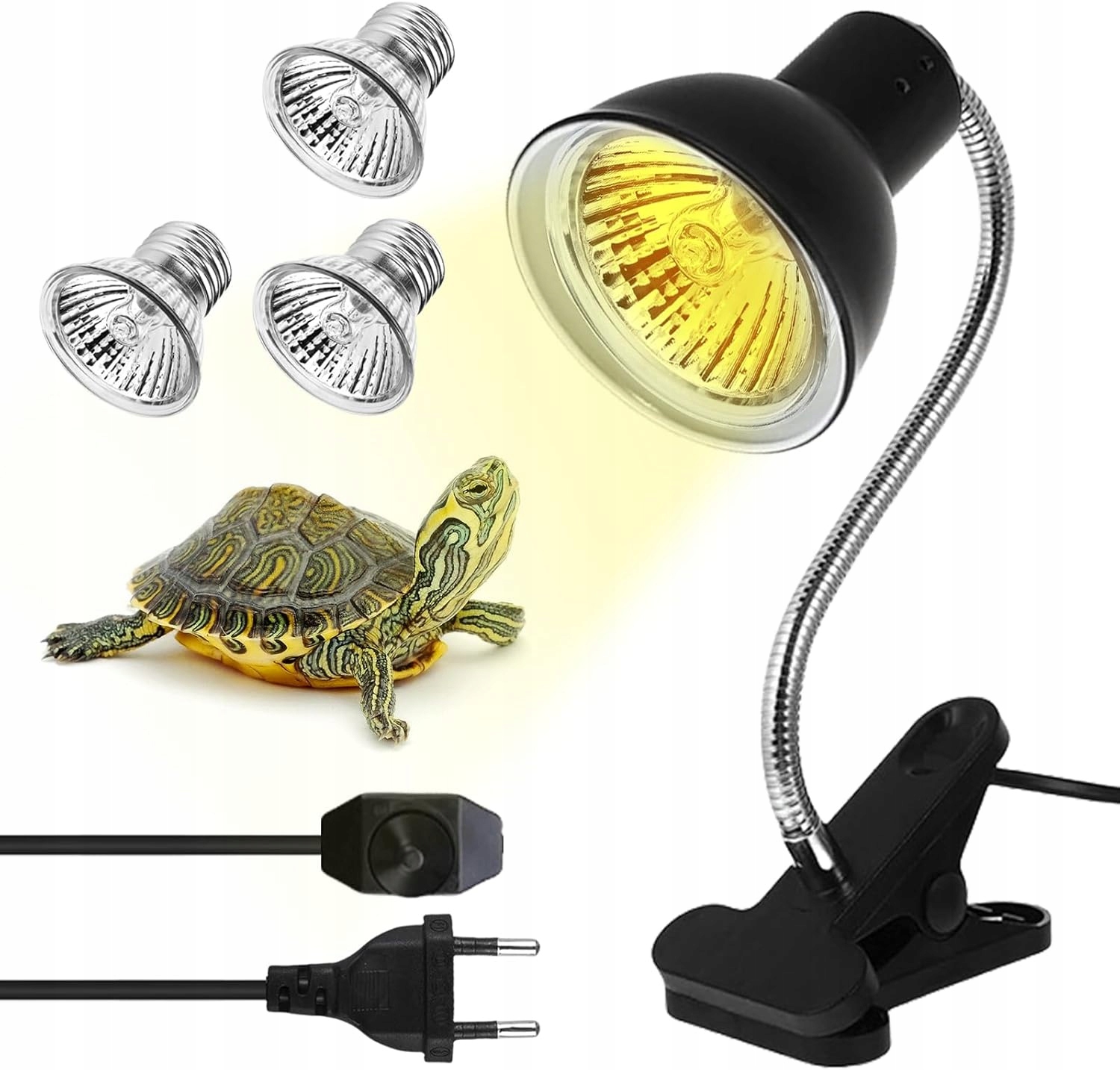 Levně Lampa Pro Plazy Želvy E27 25/50W Topná Lampa Pro Plazy Drak Želva