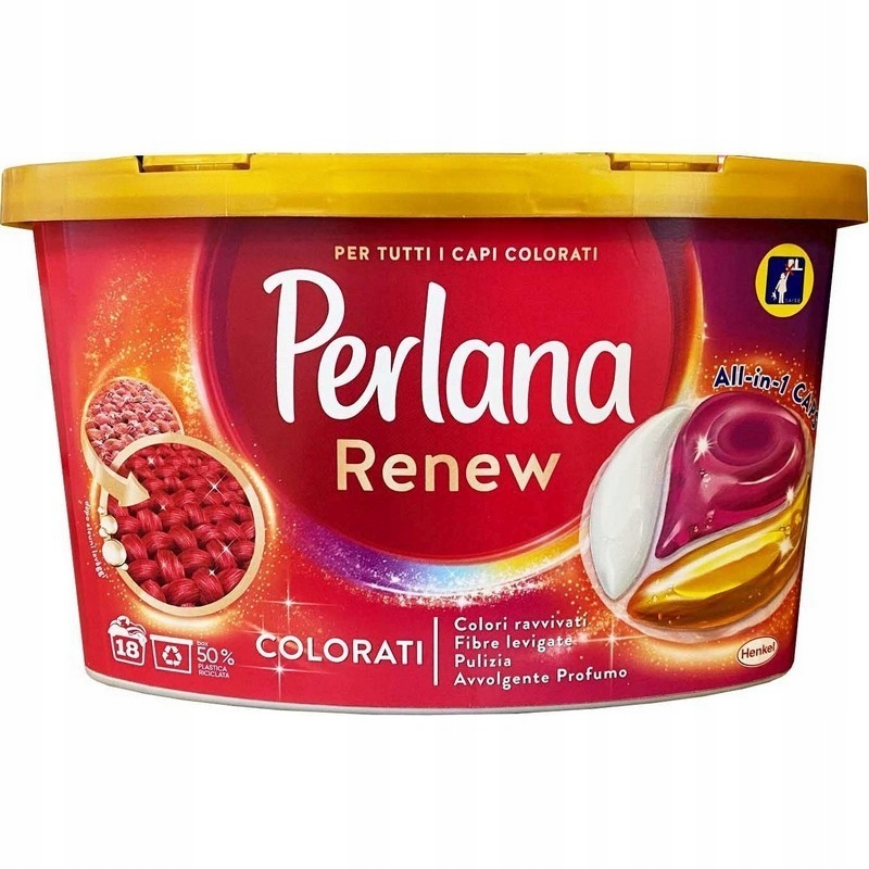 

Perlana Renew Kapsułki Prania Koloru 18 sztuk It