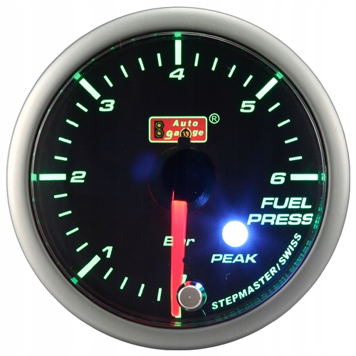 Indikátor tlaku paliva Auto Gauge Sm Peak 52 mm 2 farby podsvietenia