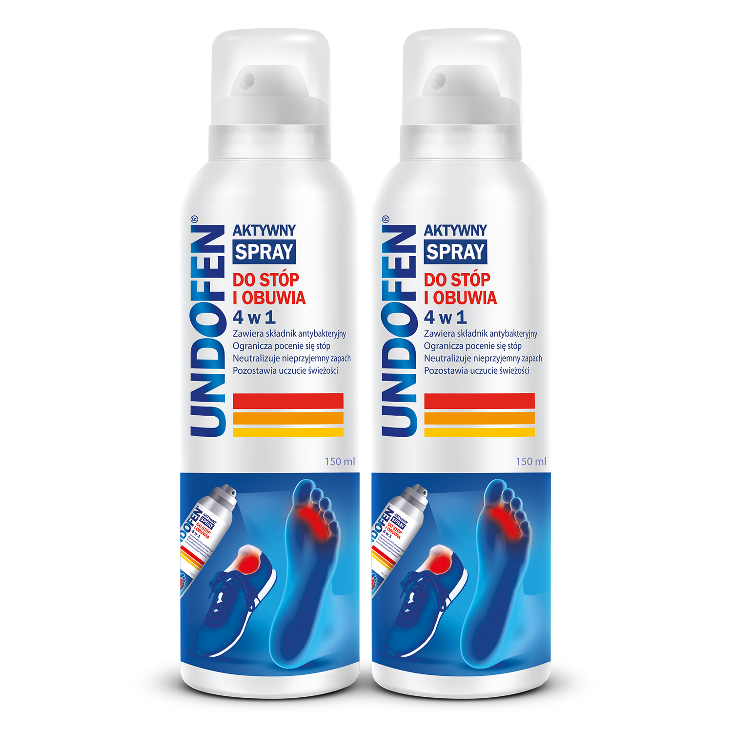 

Undofen Aktywny Spray Do Stóp i Obuwia 4w1 x2