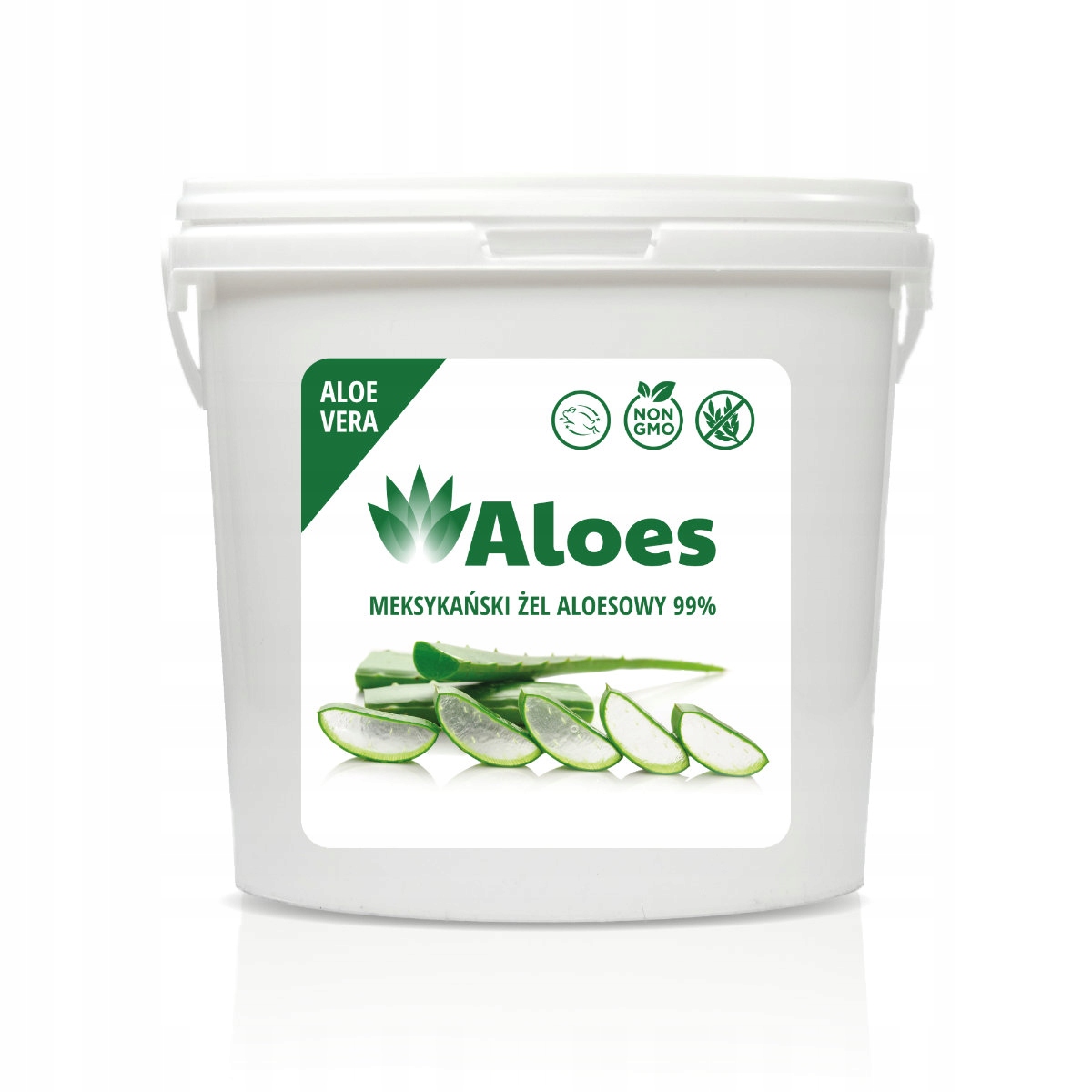 ALOES ŻEL SUROWIEC KOSMETYCZNY 99% 5 KG