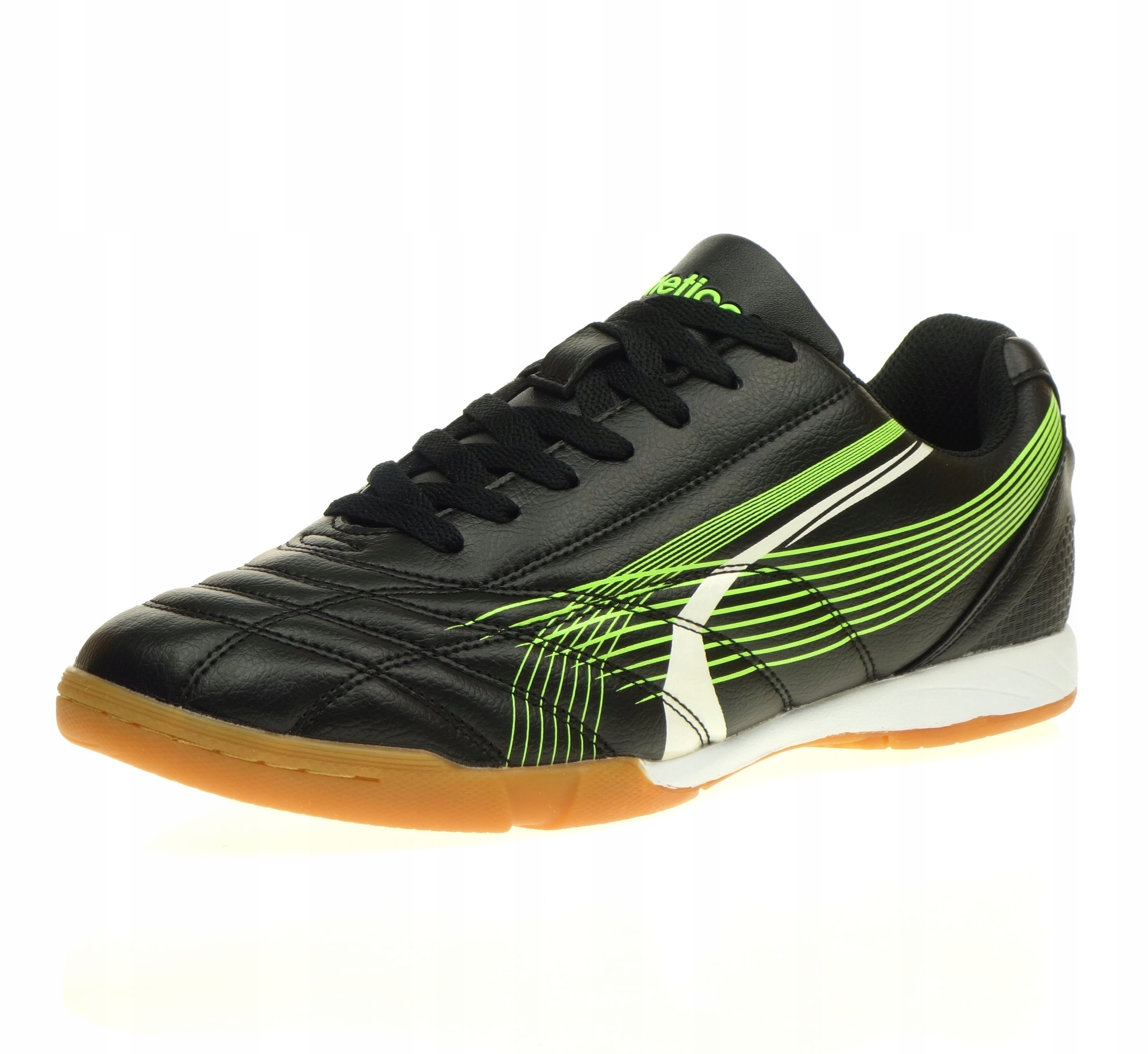 Halové boty Atletico Sportovní fotbalové sálovky šité černé 46