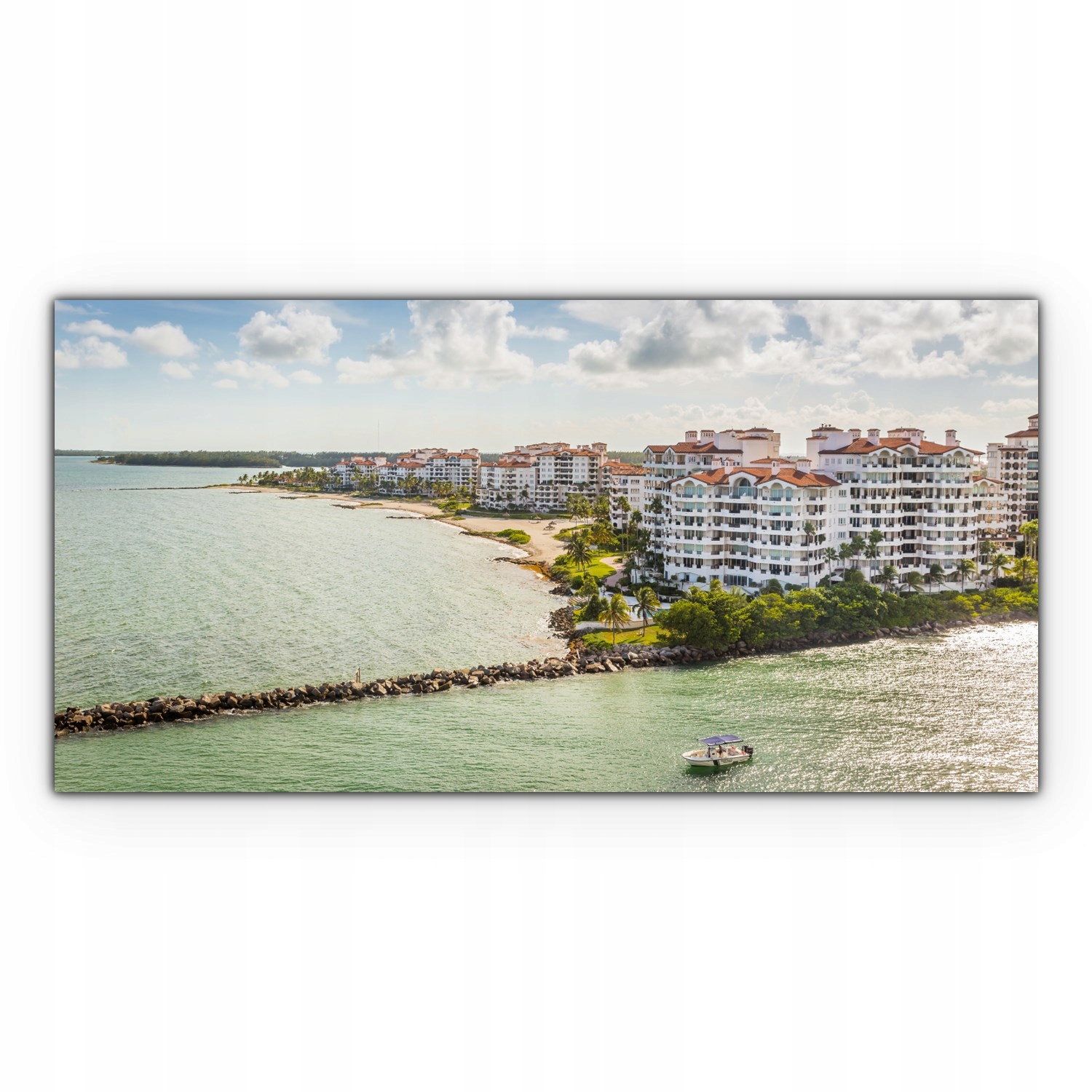 

Obraz na płótnie z foto 100x50 Miami Zatoka Statki