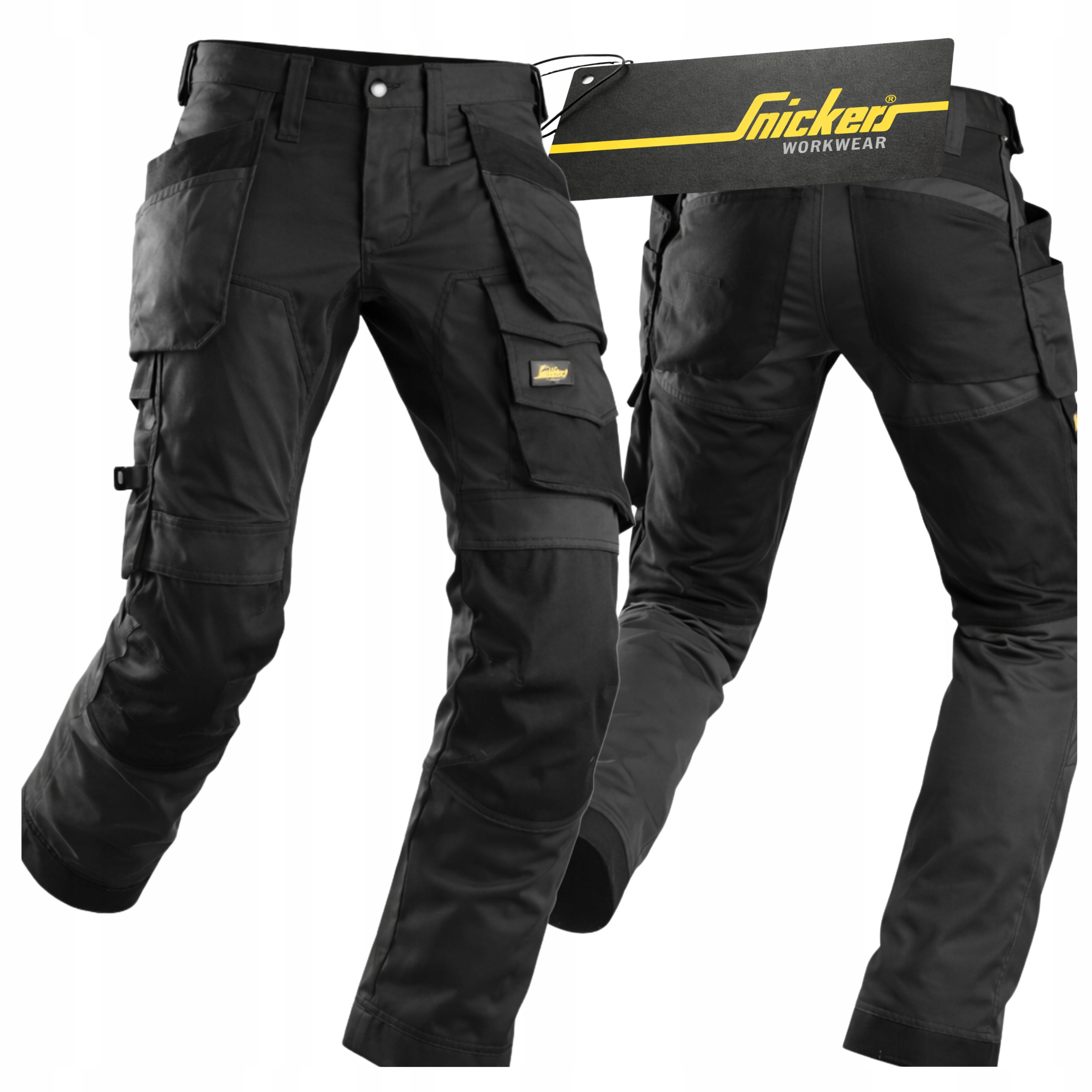 Pracovní kalhoty Snickers 6241 elastické montérkové Stretch černé 52