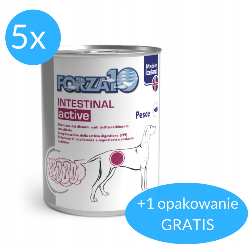 Forza10 Intestinal Actiwet pro psa 5x390 g 390 g Bonus!