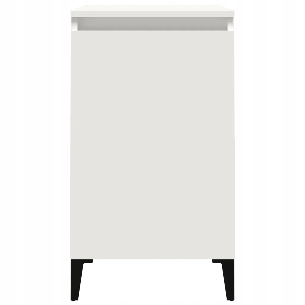 Szafka nocna, biała, 40x35x70 cm, materiał drewn Wysokość mebla 1 cm