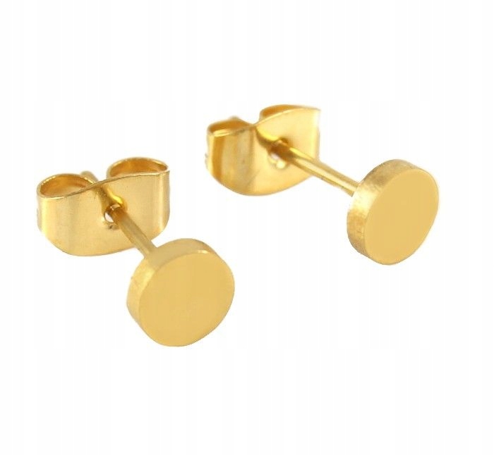 

Złote Kolczyki Kółka 6 MM Stal Chirurgiczna