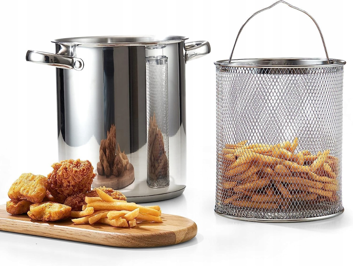 DUŻY GARNEK DO SZPARAGÓW FRYTEK Z SITEM SZYNKOWAR EAN (GTIN) 5903689306218