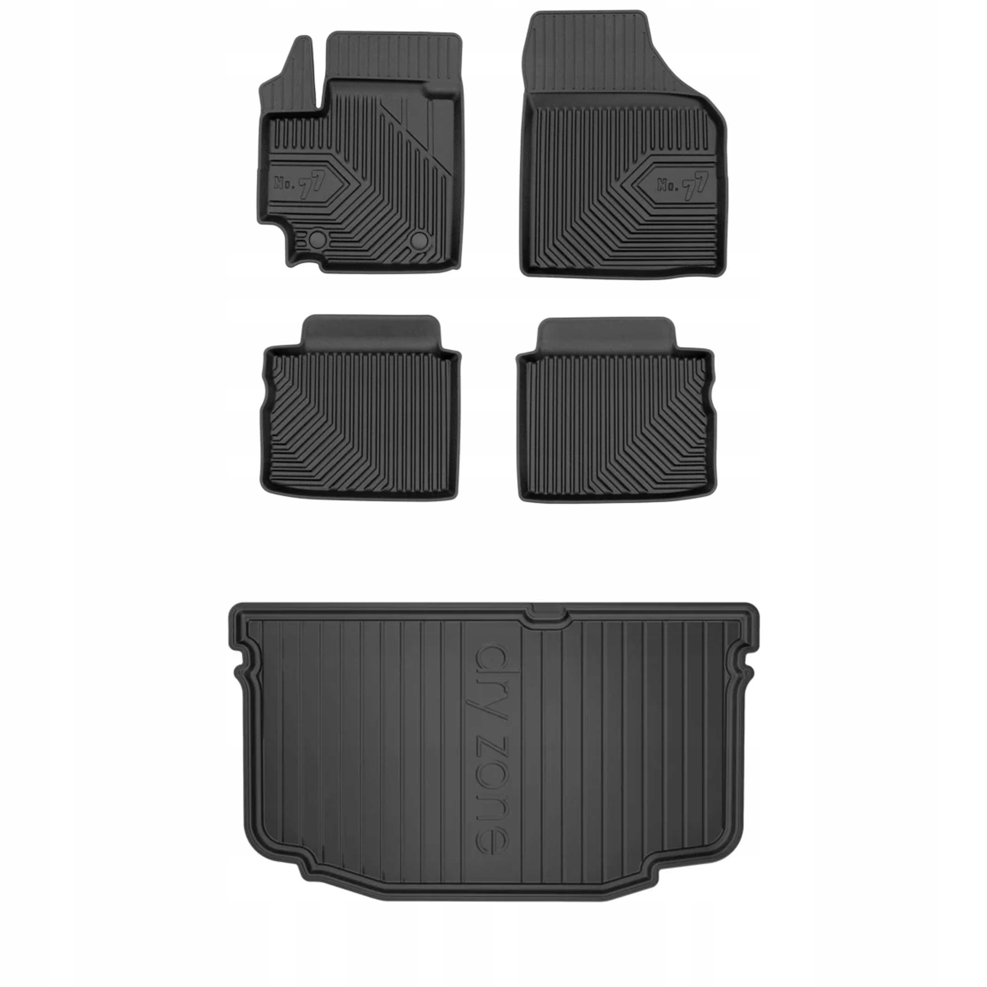 Gumová sada koberčekov a rohoží Suzuki Celerio od roku 2014