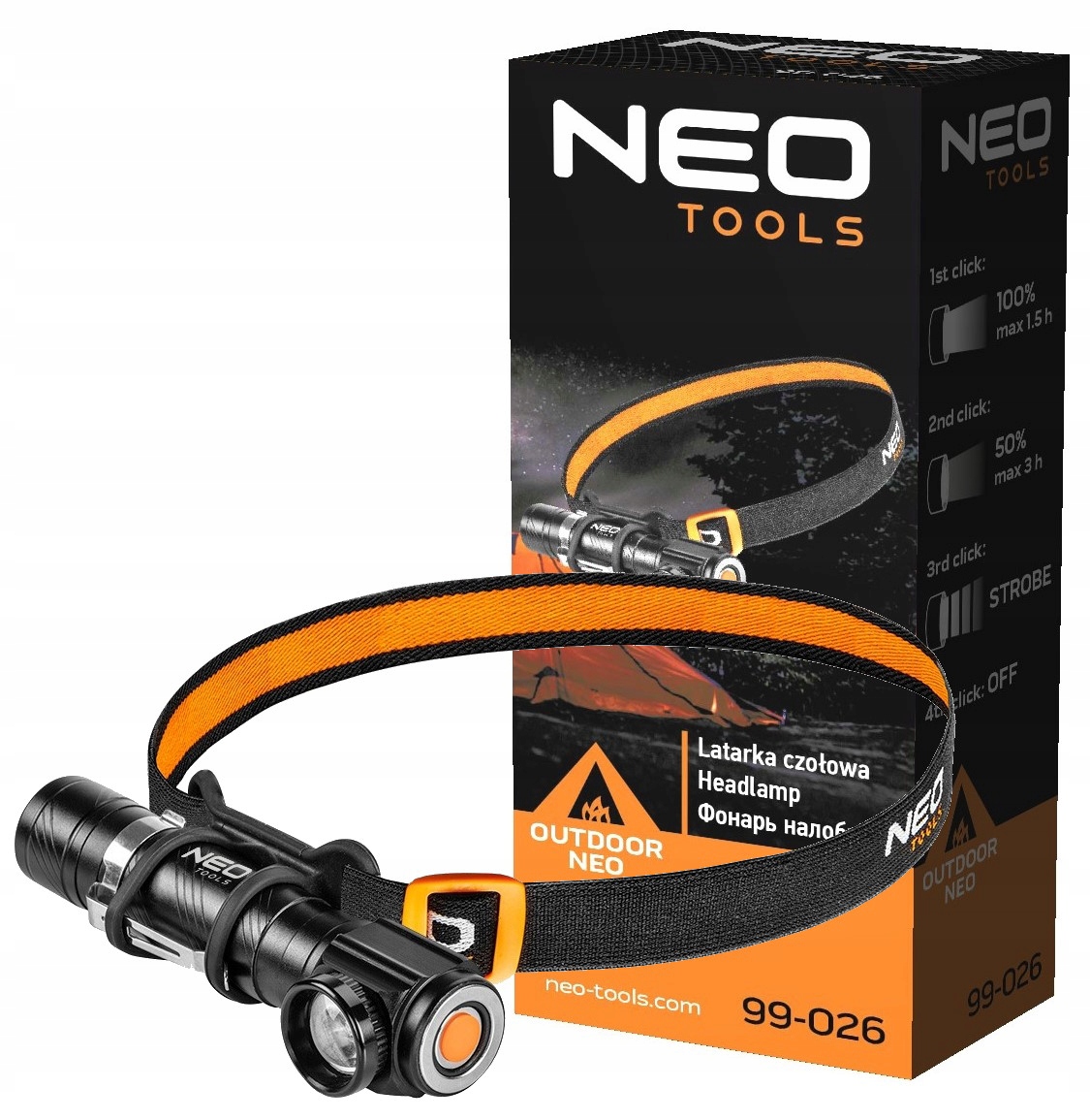 

Latarka czołowa akumulatorowa 800lm Cree Led Neo