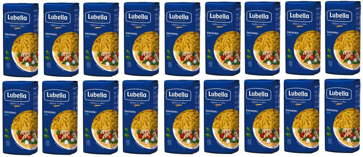 Levně 18 x 400 g Lubella Eliche Těstoviny Fusilli Karton