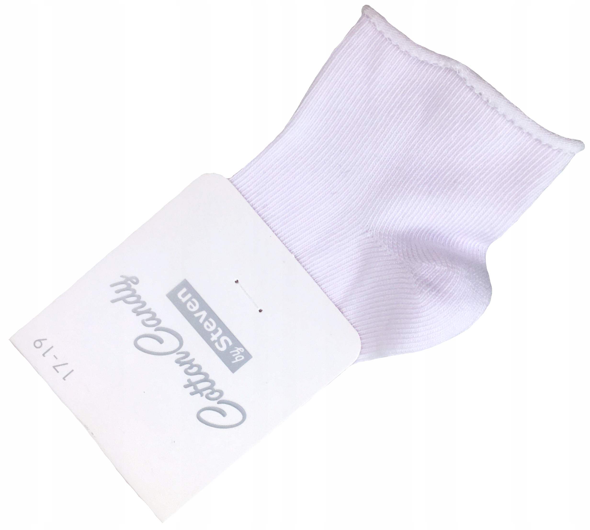 SKARPETKI 14-16 białe gładkie bezuciskowe