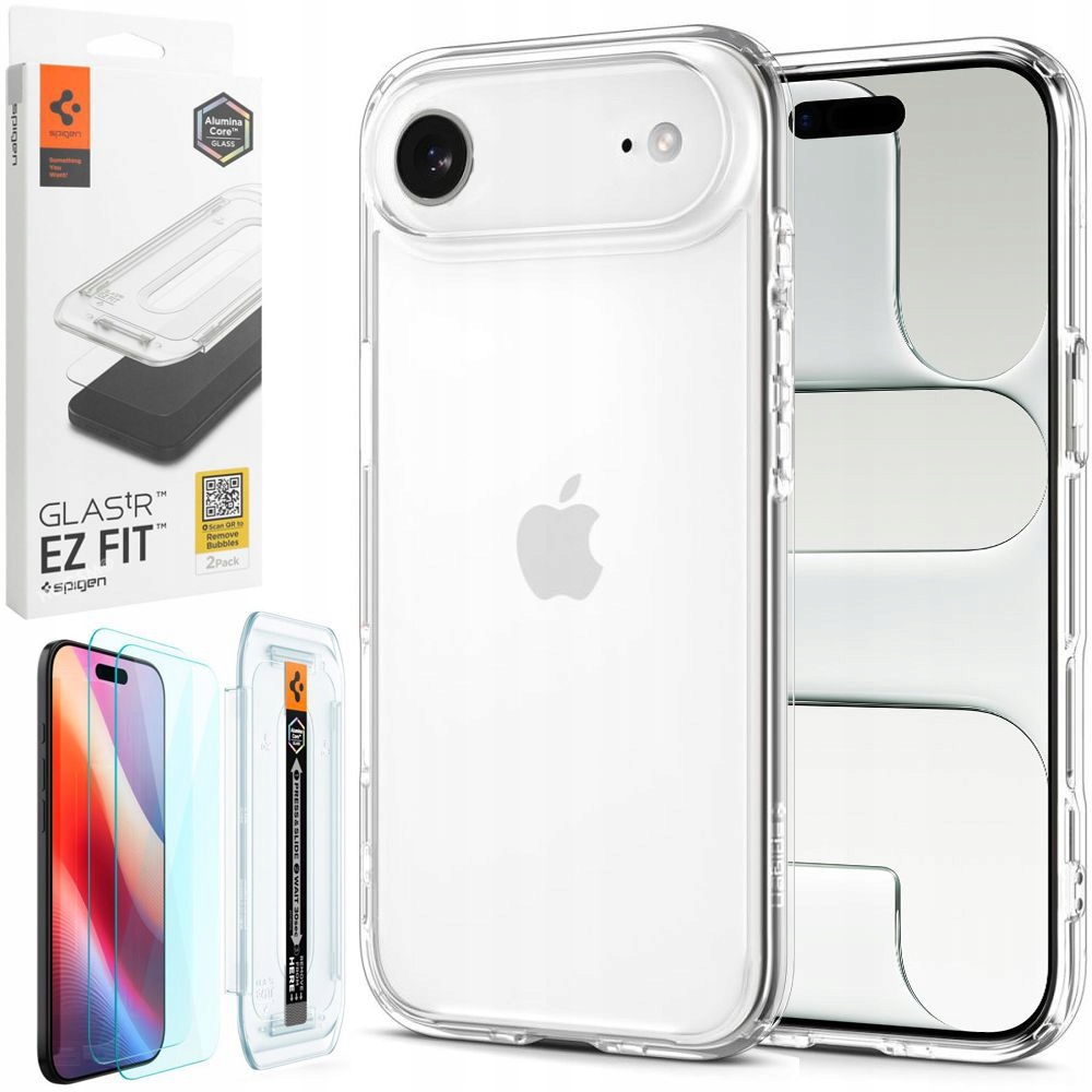 Spigen Set Ultra Hybrid Pouzdro 2x ochranné Sklo pro Apple iPhone Air