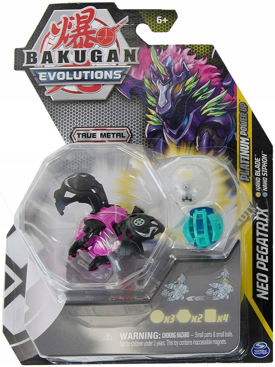 

Zestaw Bakugan 3 Figurki Platinum Evolutions