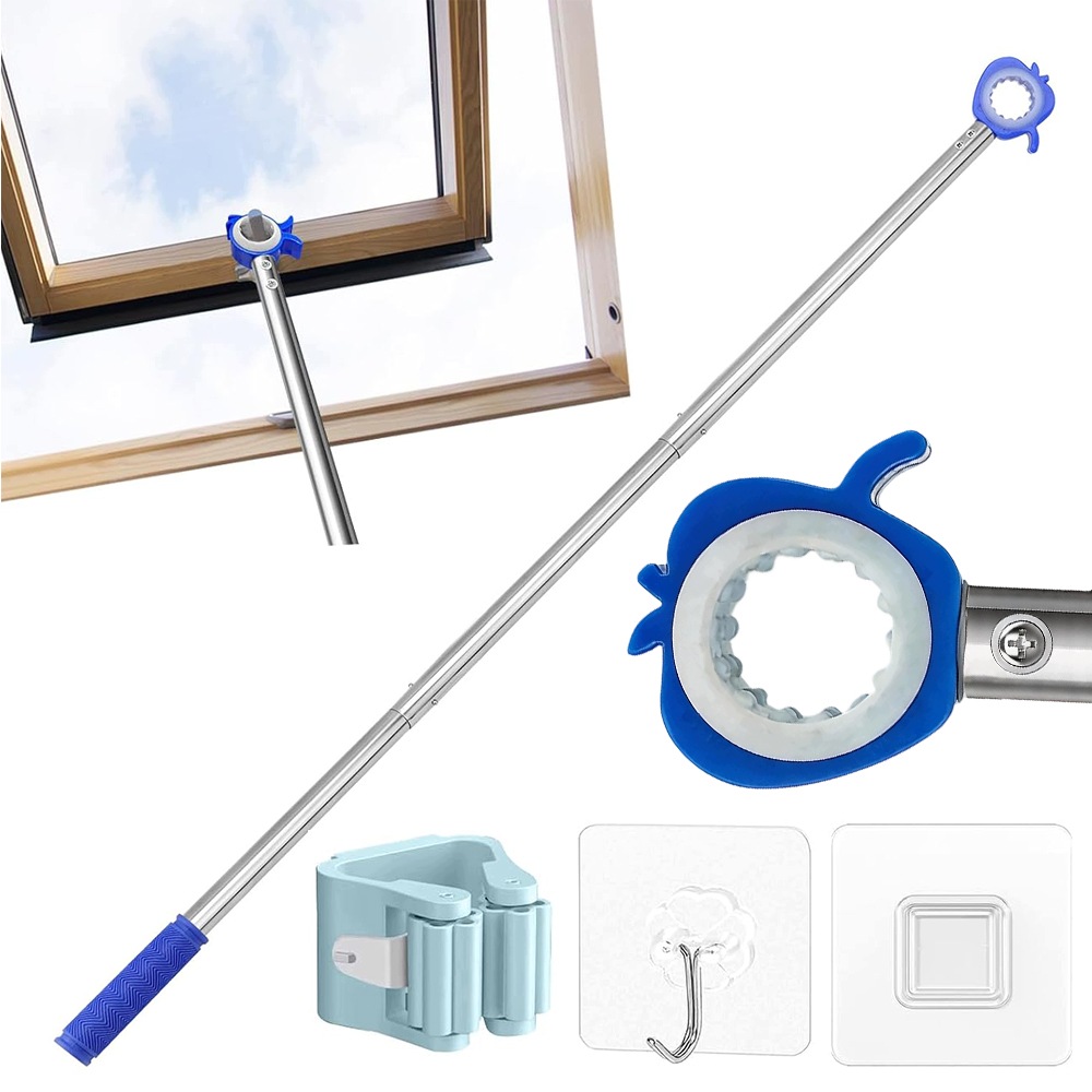 Tyč pro střešní okna 117 cm Z Nerezové Oceli s hákem na Dárek
