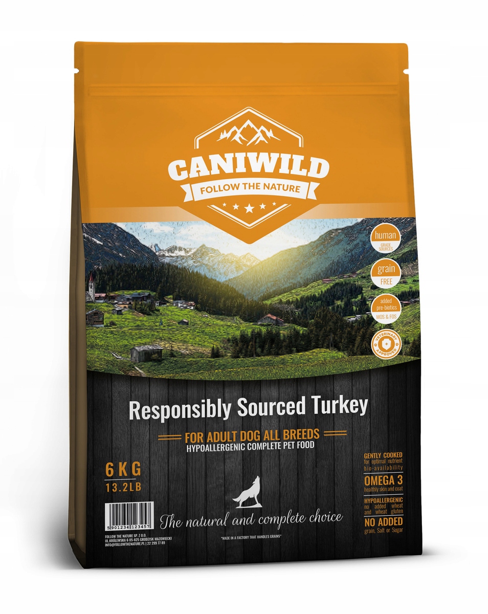 Caniwild Adult Turkey 12KG Z Indykiem