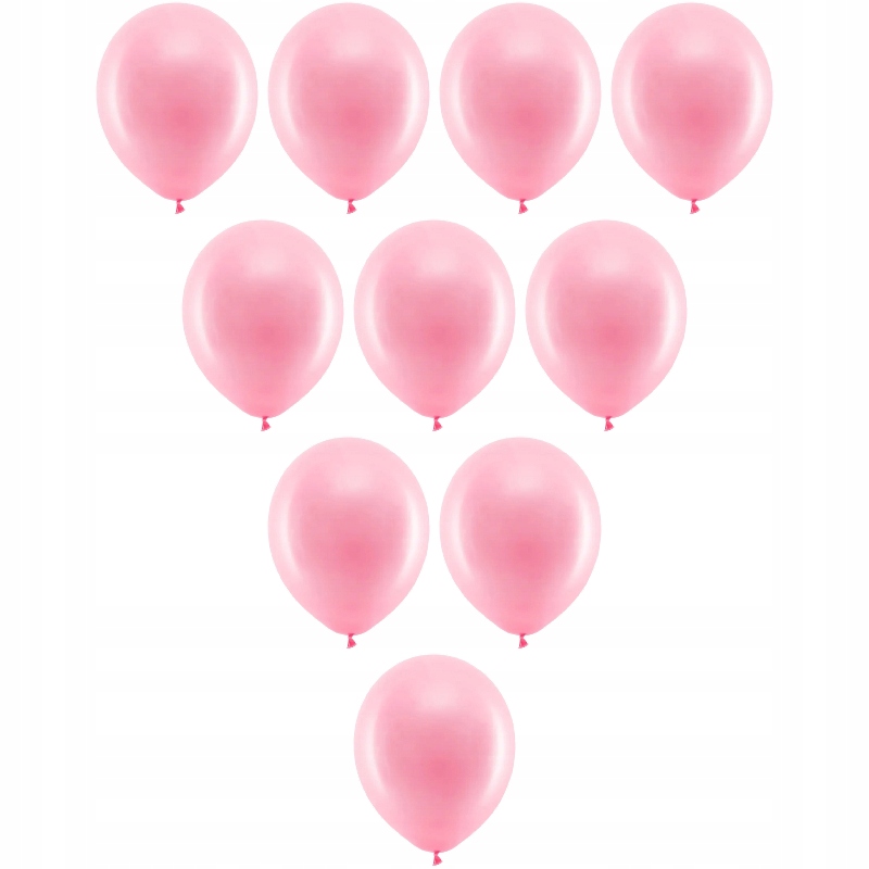 

Balony gumowe lateksowe 30cm pastelowe różowe 10x