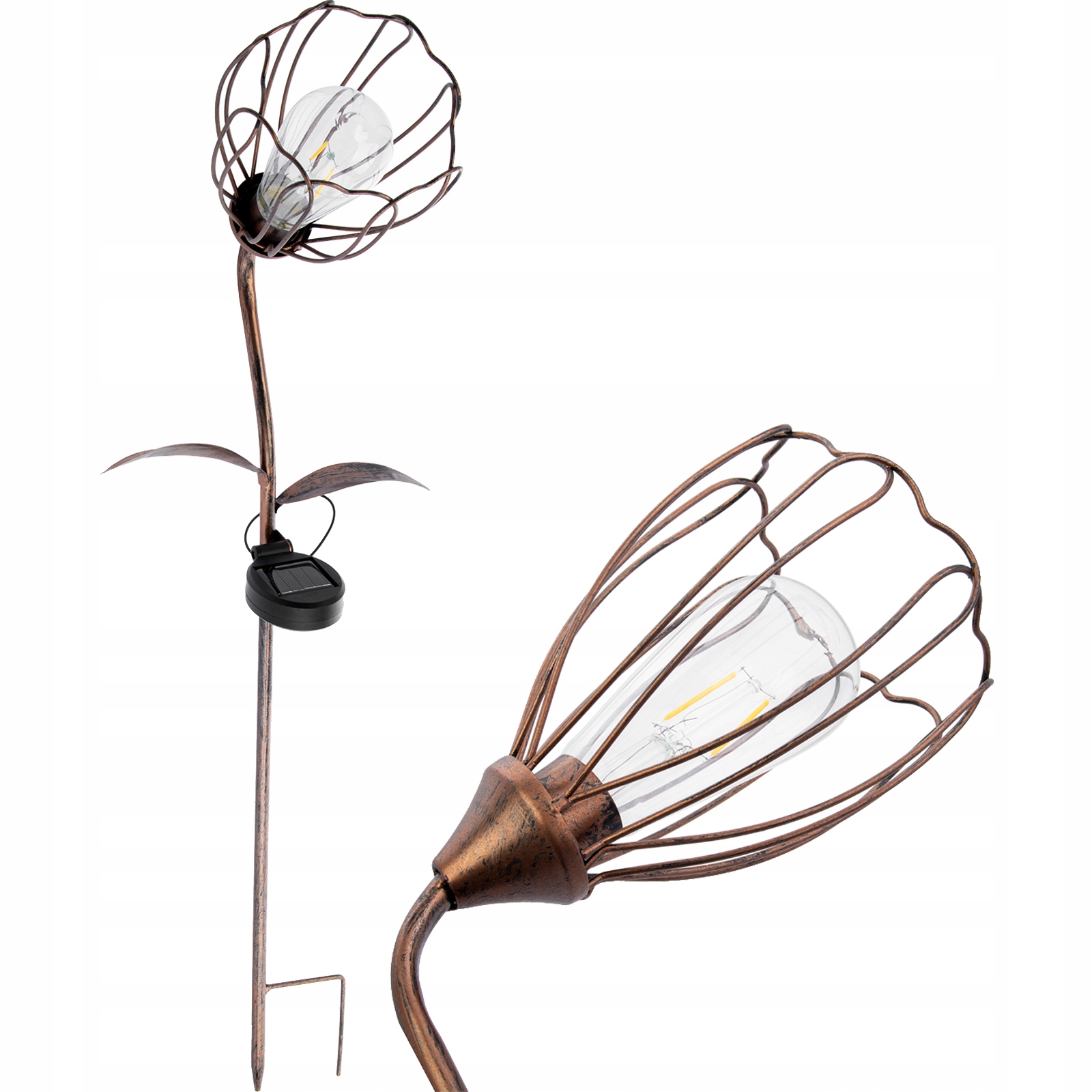 

Lampa ogrodowa Solarna Led Wbijana 80cm Kwiat