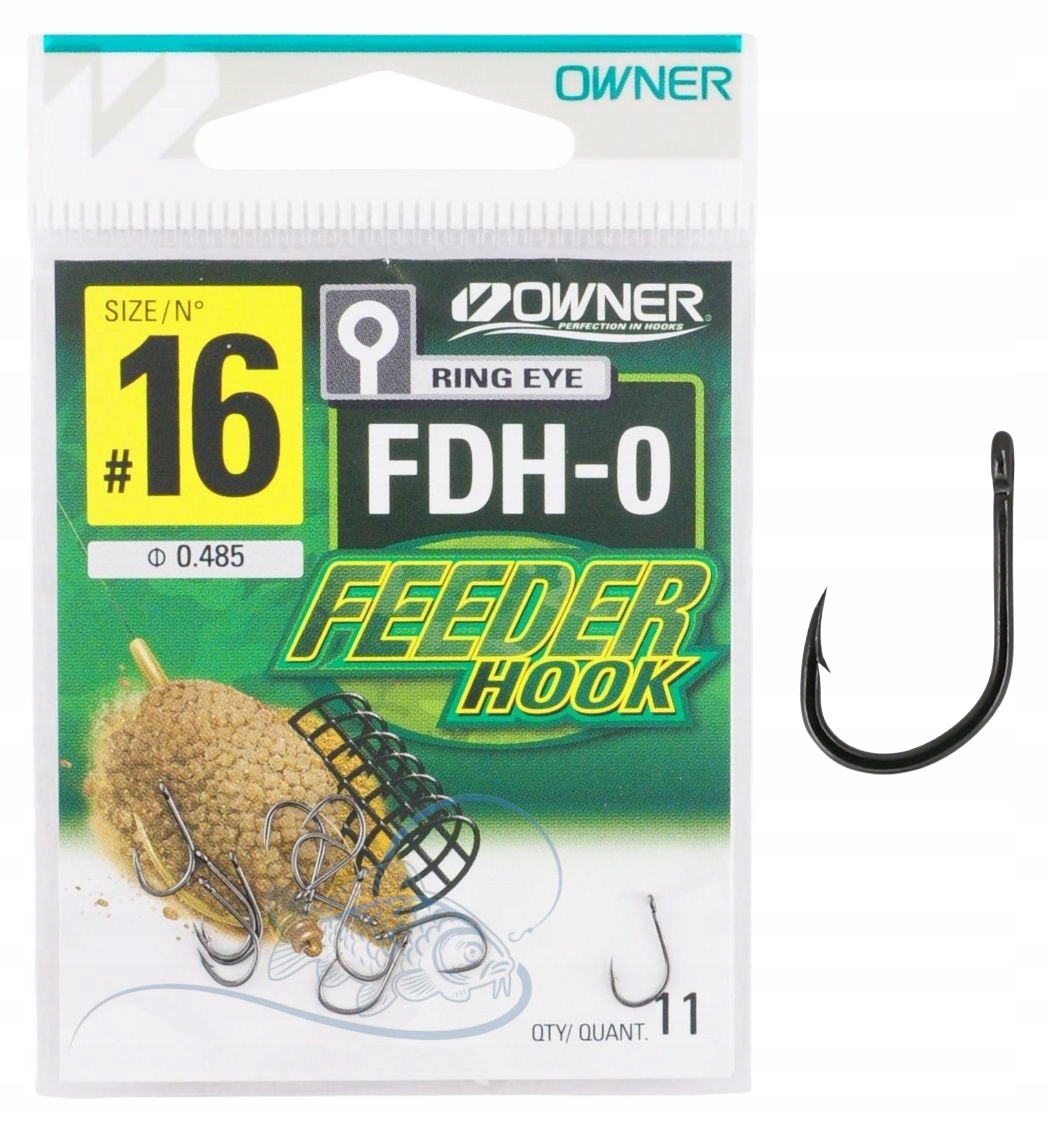 Nr 16 Haczyki Owner Method Feeder Hook FDH-0 Do Metody Kute