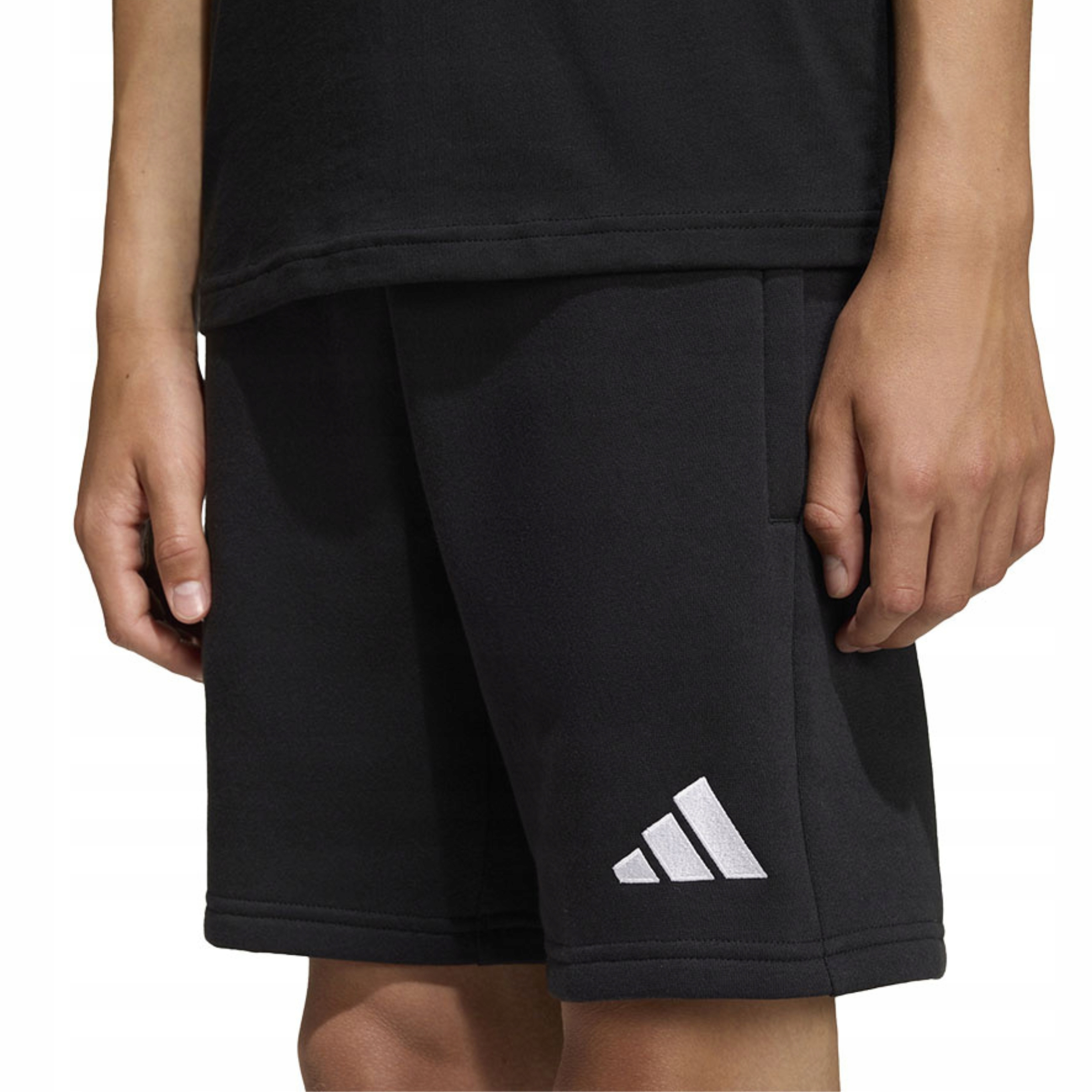 Adidas Krótkie Spodenki Dziecięce Szorty Bawełna Dresowe Kieszenie r.164cm