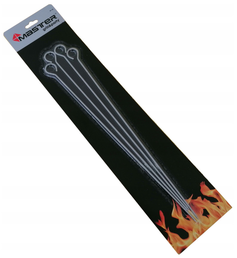 

Szpilki do szaszłyków szpikulce stalowe 4 szt 38cm