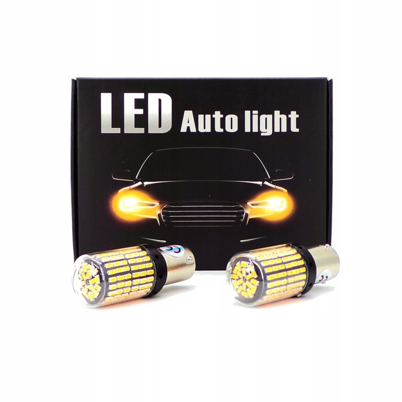 

2x PY21W Led BAU15S 12-24V Canbus pomarańczowa moc