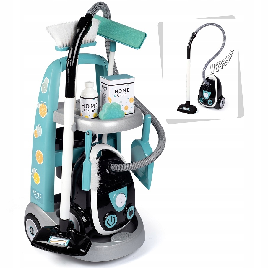 

Smoby Wózek Elektroniczny Odkurzacz Mop Szczotka