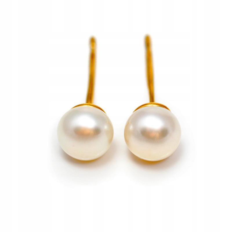 Zlaté náušnice s perličkami