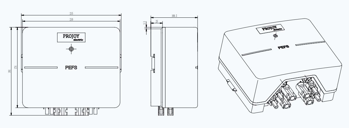 Wyłącznik przeciwpożarowy PPOŻ PV Projoy PEFS 2 string Marka inny